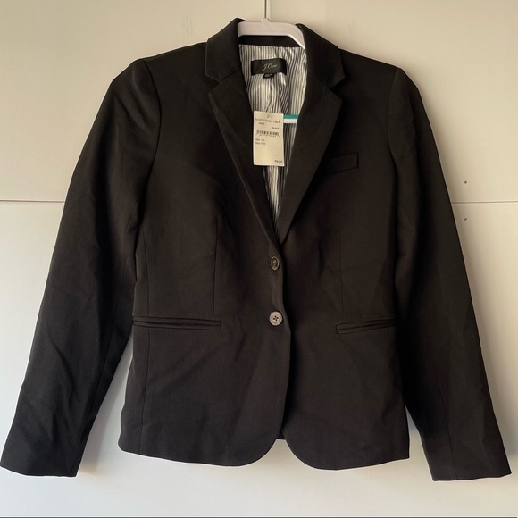 J. Crew Women's Black Blazer Jacket Coat, Sz XXS - Picture 5 of 13